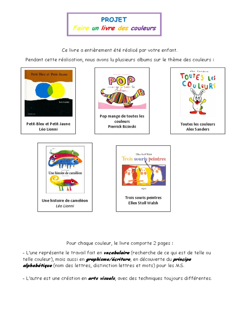 Page De Garde Cahier Fls mon livre des couleurs | PDF | Vert | Jaune