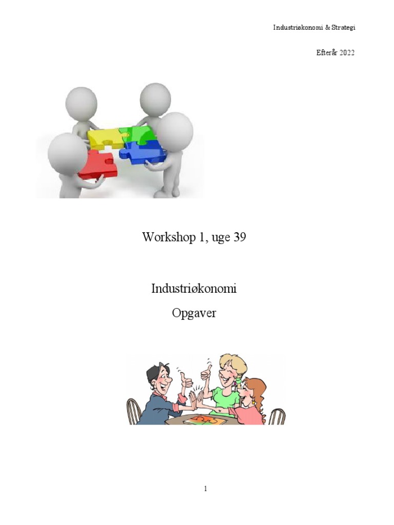 Workshop 1 - Opgaver | PDF