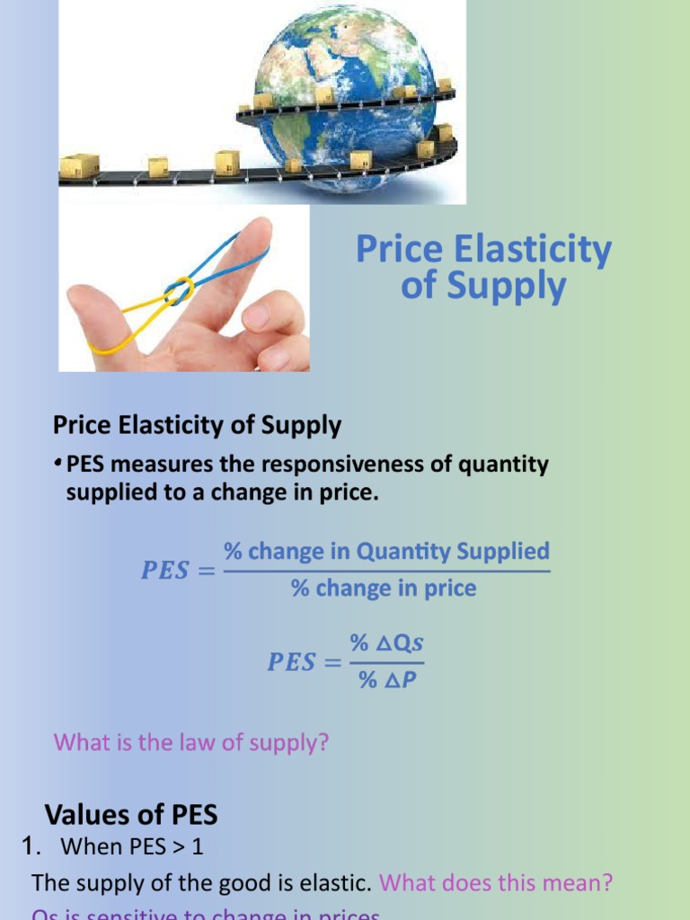 Price Elasticity of Supply PDF Elasticity (Economics) Economics