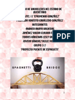 Ejemplo de Un Reporte de Puente de Espqgueti Terminado