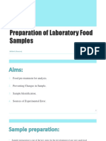 1 Preparation of Laboratory Food Samples