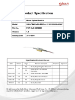 FSW 1x2h Micro Optical Switch Data Sheet 510301