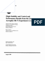 Flight Stability and Control and Performance Results From The Linear Aerospike SR-71 Experiment (Lasre)