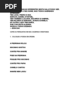 Exercícios Alfabetização