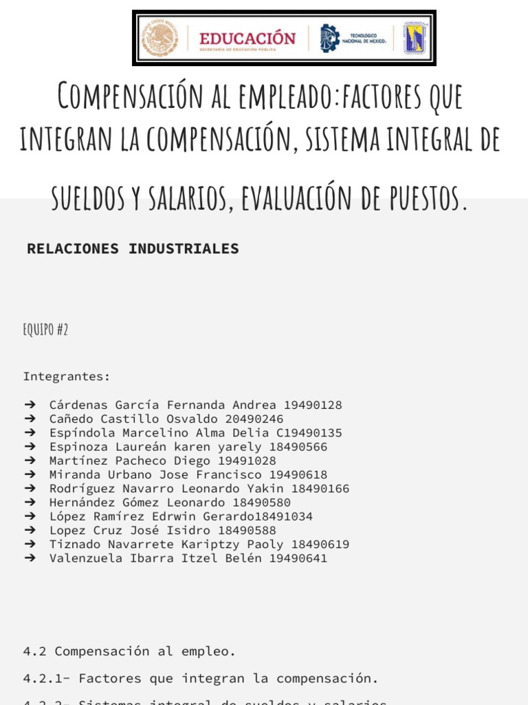 compensaci-n-al-empleado-factores-que-integran-la-compensaci-n