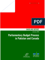 BASELINEREPORTParliamentary Budget Processin Pakistanand Canada 100210