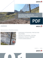 Advancements in Rockfall Protection Jonas Von Wartburg Geobrugg