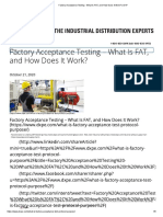Factory Acceptance Testing - What Is FAT, and How Does It Work - DXP