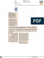 Gli Atenei Guadagnano 550 Milioni. Vincono I Grandi (E Nessuno Perde) - Il Sole24ore Del 4 Settembre 2023