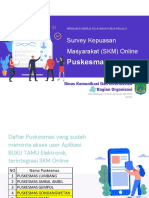 Puskesmas: Survey Kepuasan Masyarakat (SKM) Online