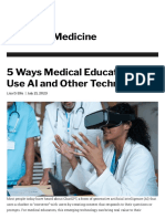 5 Ways Medical Educators Can Use AI and Other Technologies - HMS Postgraduate Education