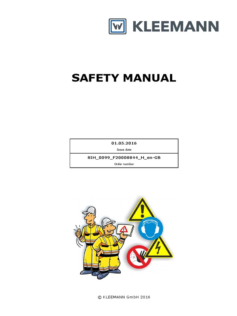 Safety Manual: 01.05.2016 SIH - 0099 - F20008844 - H - en-GB | PDF | Diesel Engine | Personal ...