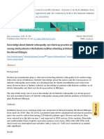 Knowledge About Diabetic Retinopathy, Eye Check-Up Practice and Associated Factors Among Adult Patients With Diabetes Mellitus Attending at Debark Hospital, Northwest Ethiopia - PMC