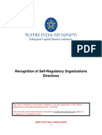 Directives For Recognition of SROs in Ethiopia Public Consultation v2