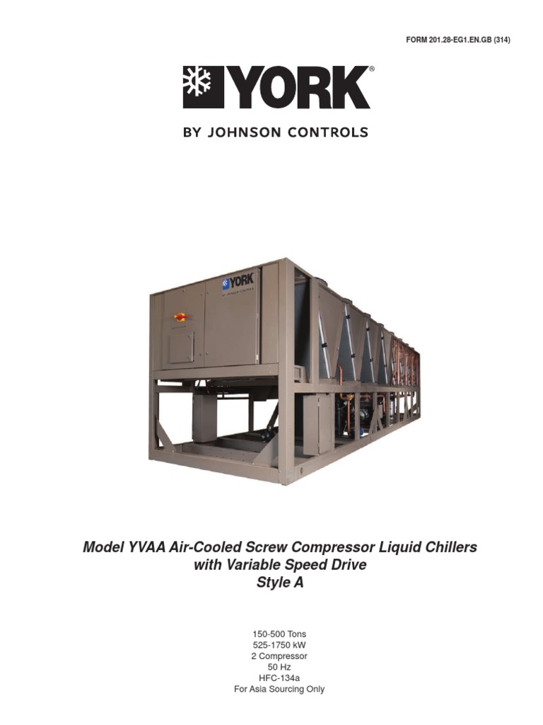 Catalog - Air Cooled Twin Screw VSD YVAA | PDF | Heat Exchanger | Liquids