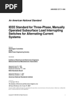 IEEE Standard For Three-Phase, Manually Operated Subsurface Load Interrupting Switches For Alternating-Current Systems