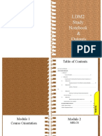 LDM2 Sample E-Portfolio With Study Notebook and Outputs