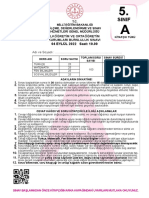 Sinif: 04 EYLÜL 2022 Saat: 10.00