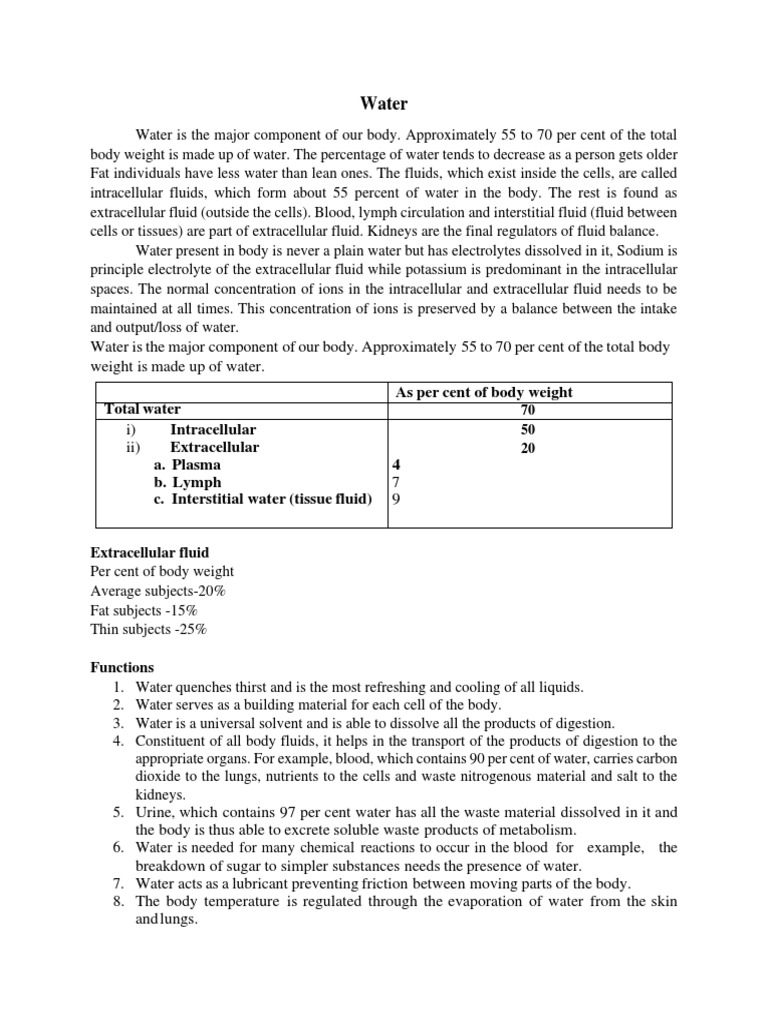 1f Water PDF Water Medical Specialties