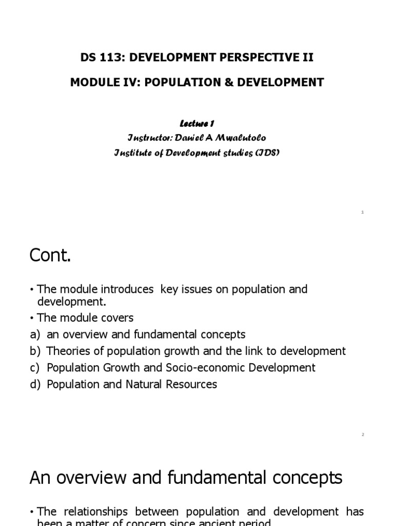 Population and Development Insights | PDF | Population | Economic Growth