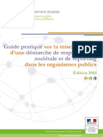 CDDEP_Le Guide Pratique Sur La Mise en Oeuvre d’Une Démarche de Responsabilité Sociétale Et de Reporting Dans Les Organismes Publics