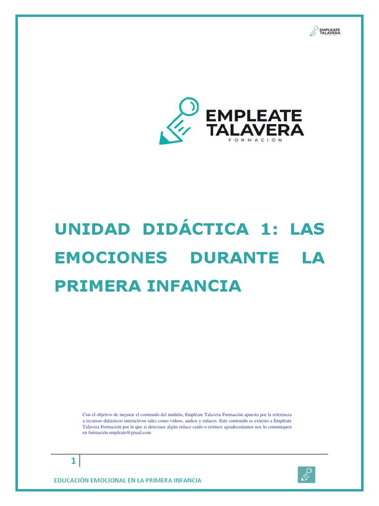 Educación Emocional en la Infancia | PDF | Las emociones | Comportamiento