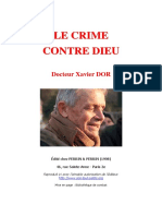 DOR Xavier Dor Le Crime Contre Dieu