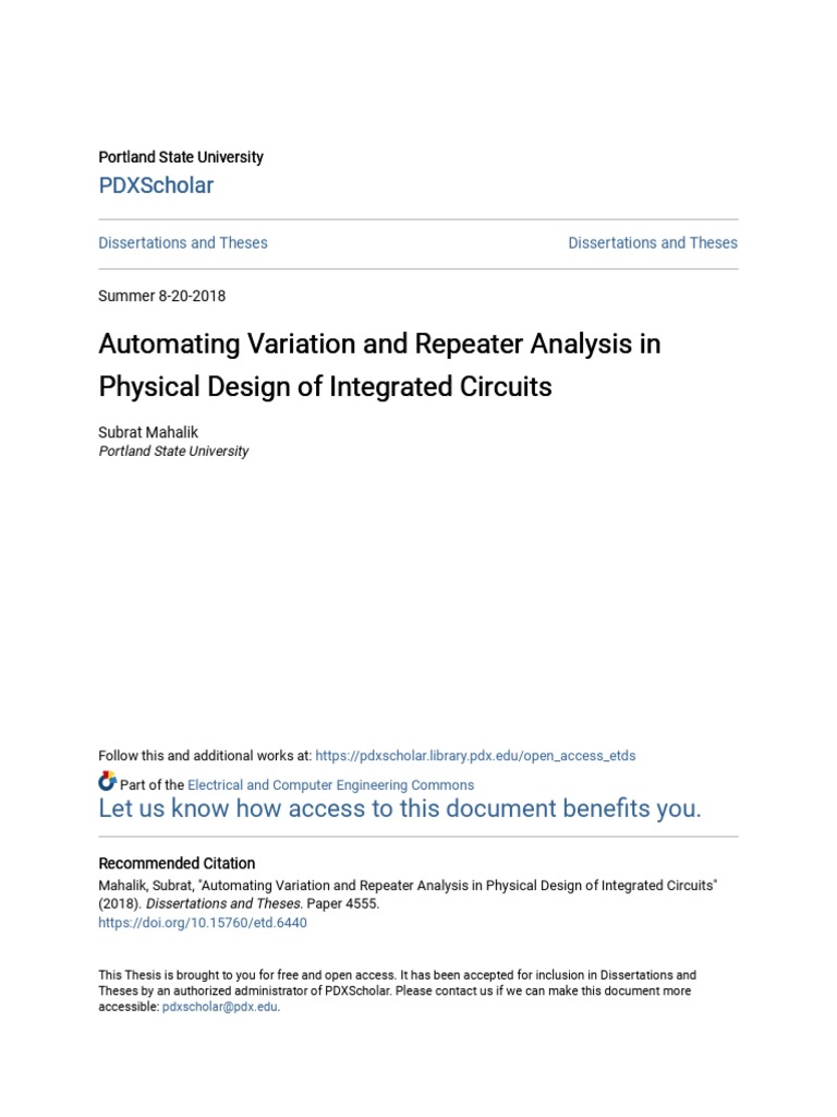 Automating Variation and Repeater Analysis in Physical Design of | PDF ...