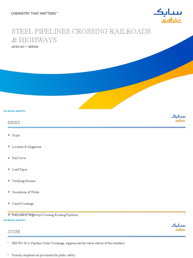Steel Pipelines Crossing Railroads & Highways API RP1102 | PDF | Pipe ...