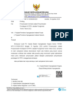 Surat Deputi Mutasi Tentang Penyesuaian Kembali Jadwal Penyelesaian