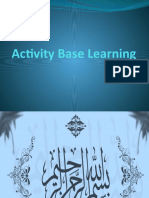 Activity Base Learning