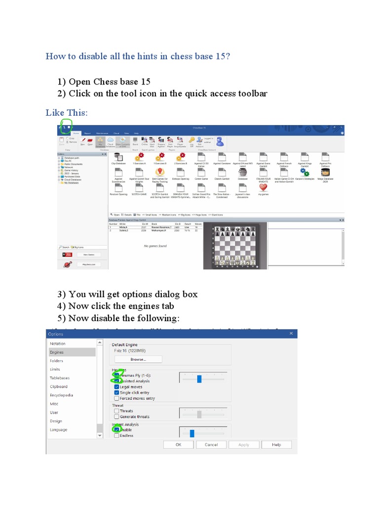 Disable Hints In Chess Base 15 Pdf 