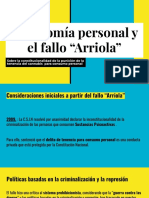 Autonomía Personal y El Fallo "Arriola"