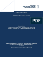 Format Laporan Praktikum Algortima Dan Pemrograman (Minggu Ke 1 Dan Ke 2)