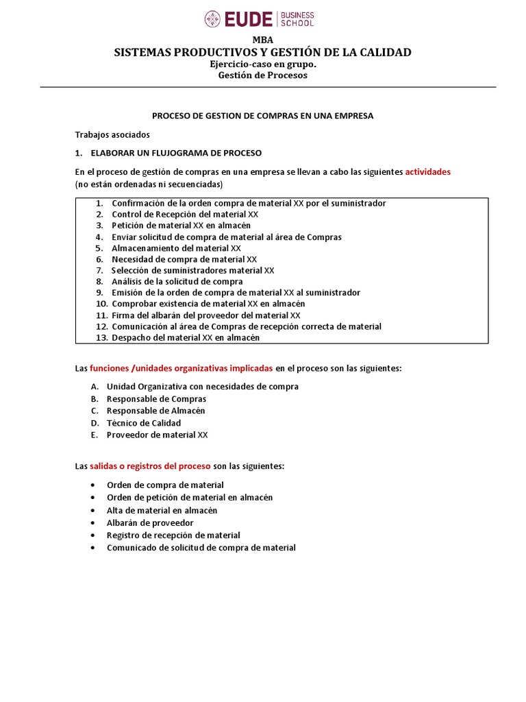Ejemplo de Macroproceso de Compras | PDF | Gestión de la calidad | Business