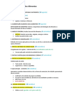 Cronograma Ciência Dos Alimentos