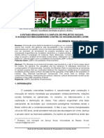 O Estado Brasileiro E A Disputa de Projetos Sociais: O Avanço Do Reacionarismo Contra As Sociabilidades Lgtbs Valdenizia Bento Peixoto