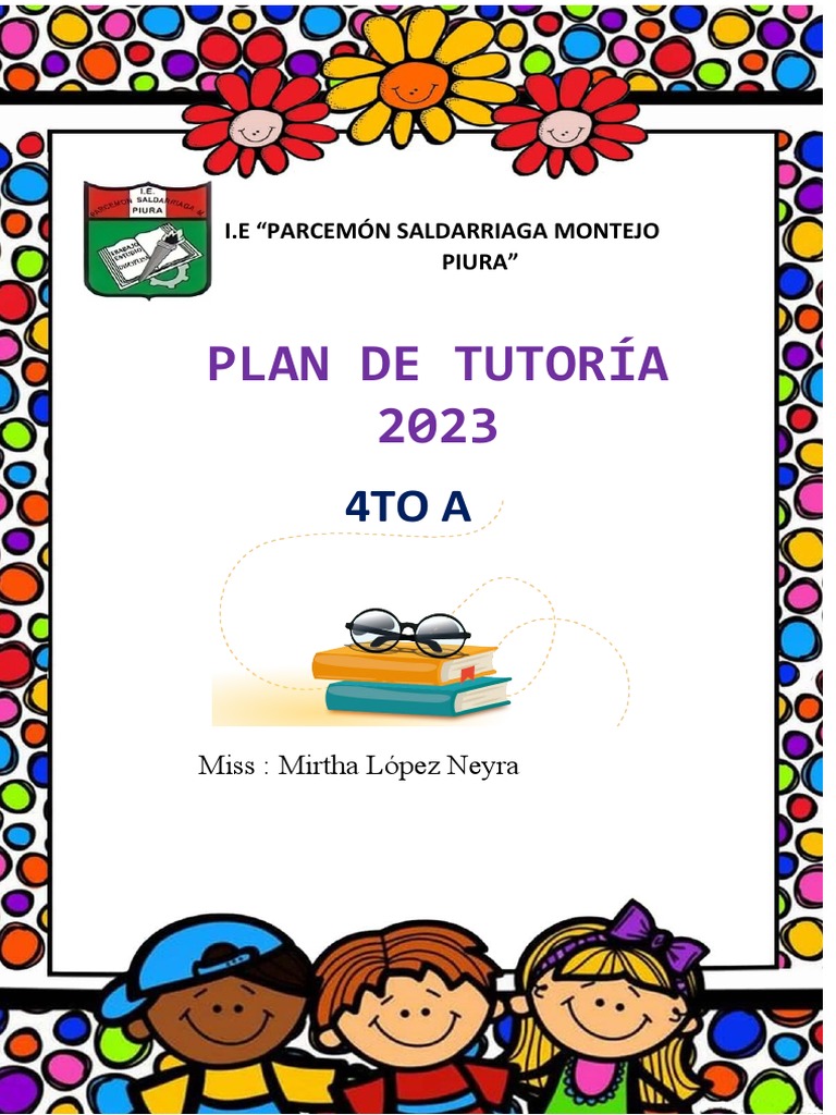 Plan de Tutoría 2023 - I.E. Parcemon Saldarriaga | PDF | Crecimiento ...