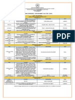 Agenda Semanal Septiembre 4 Al 8 de 2023