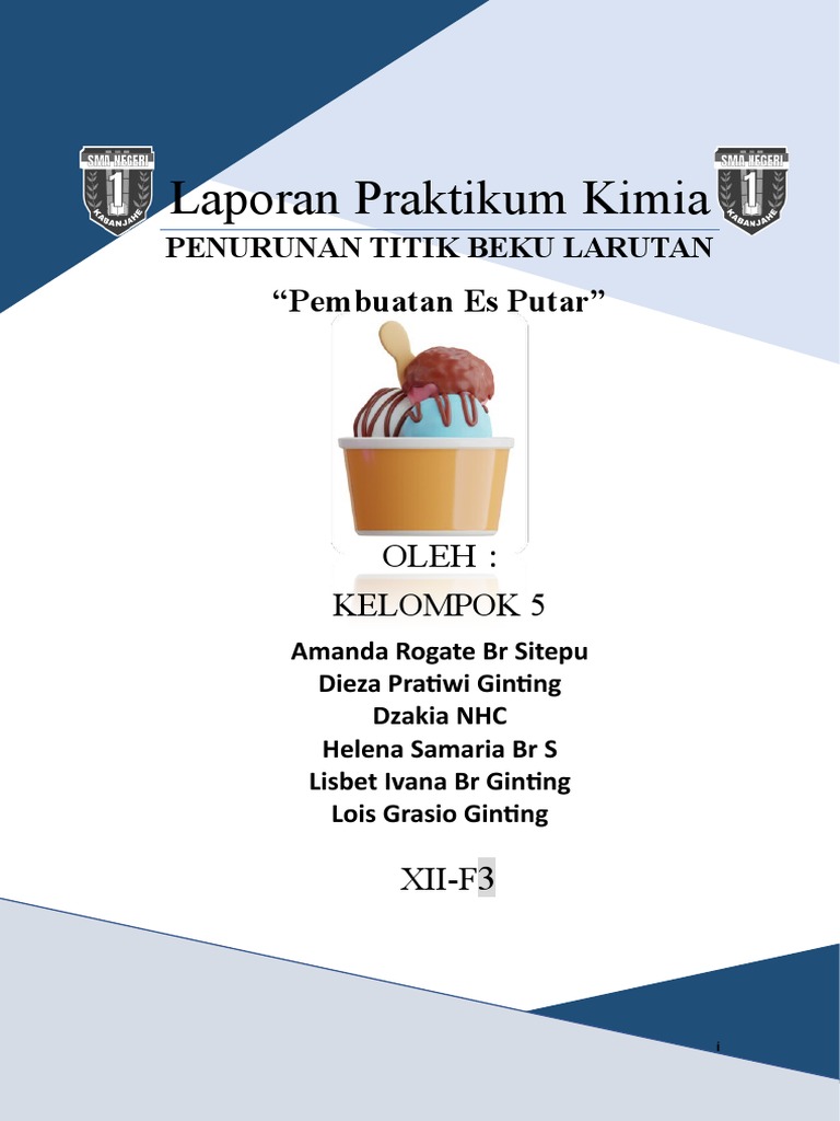 Laporan Praktikum Kimia Es Putar | PDF
