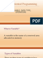 Lecture-4. Variable, Data Type, Operator