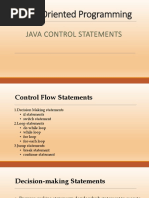 Lecture-5. Control Statements