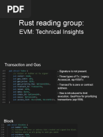 Rust Reading Group EVM Technical Insights