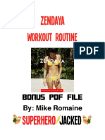 Zendaya Workout PDF