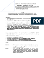 Intruksi Kepala Dinas Pendidikan Tuk Padang Pariaman Covid-19 (Edaran Bupati)
