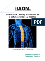 Examinación Clínica y Tratamiento de La Columna Torácica y Costillas