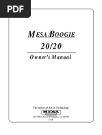 Mesa 2020 Manual