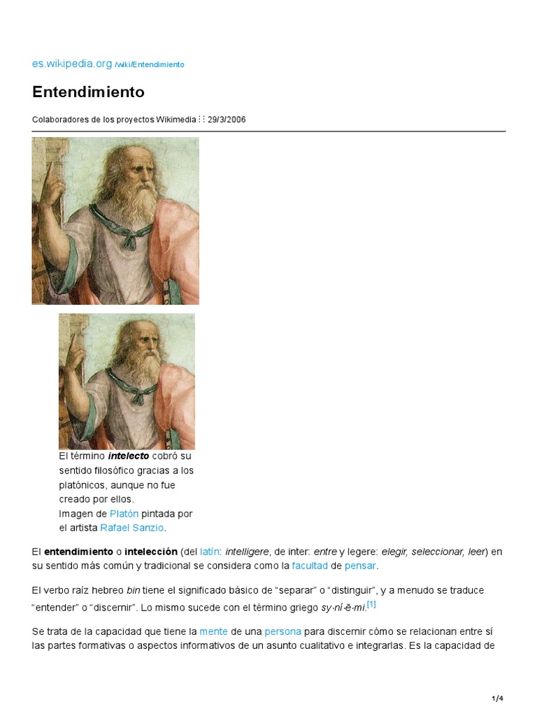 Entendimiento PDF Comprensión Teorías filosóficas