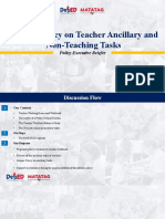 POLICY BRIEFER Interim Policy On Ancillary and Non Teaching Tasks