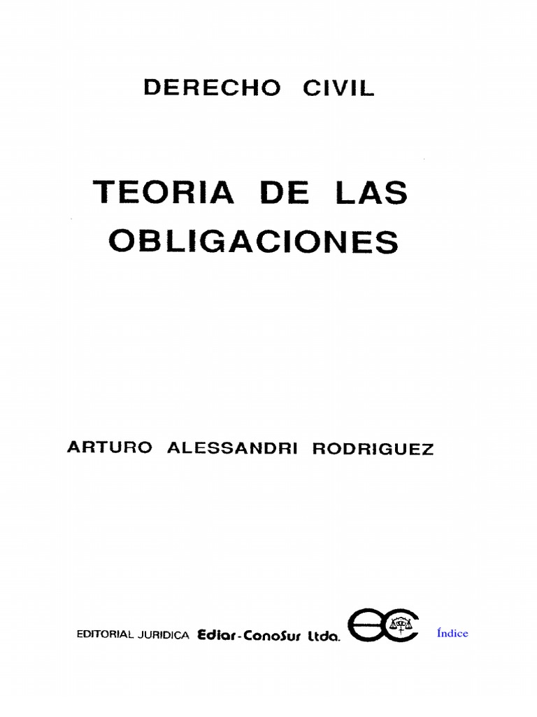 Estudio de las Obligaciones en Derecho Civil | PDF | Bienes (Ley ...